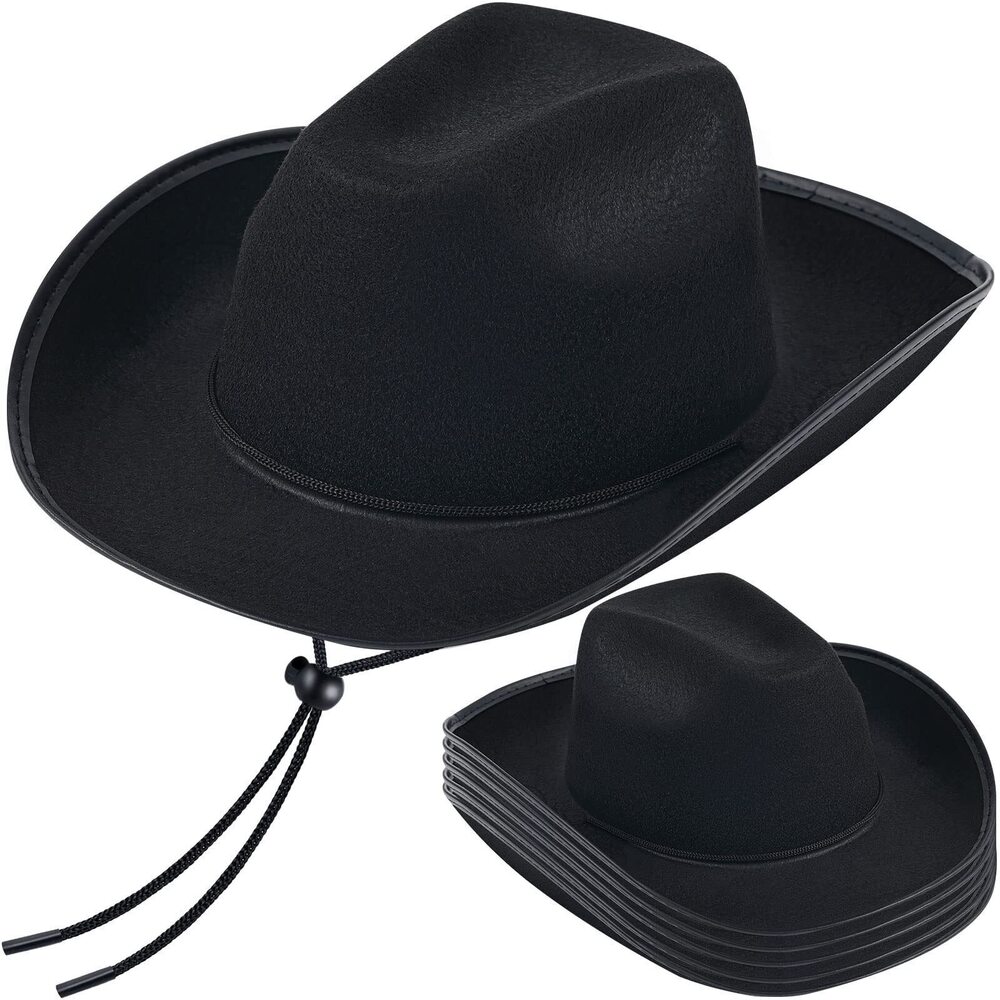 3420 6 Pack Bulk Cowboy Hats Western Cowboy Hat Plain Cowboy Hat
